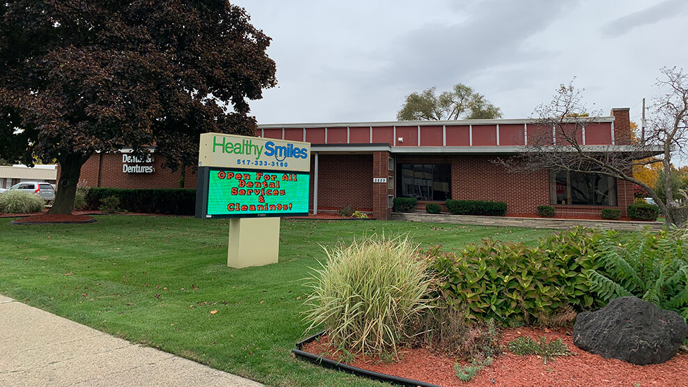 Outside view of Healthy Smiles Dental Care of Lansing