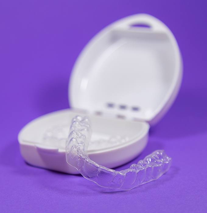 ClearCorrect clear aligners in carrying case